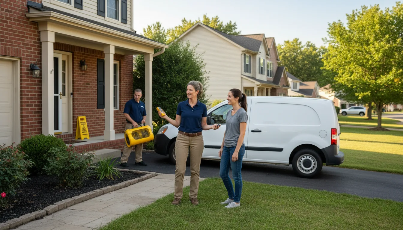 Residential water damage restoration in Little Switzerland, NC